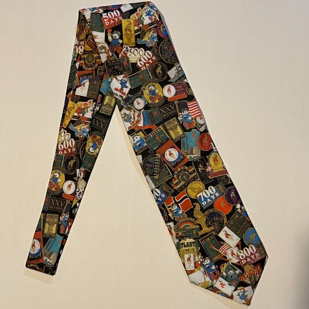 Vintage 1996 Atlanta Olympic Tie by Ralph Marlin